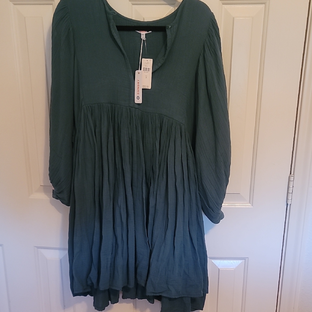 Sundry Teal Mini Dress